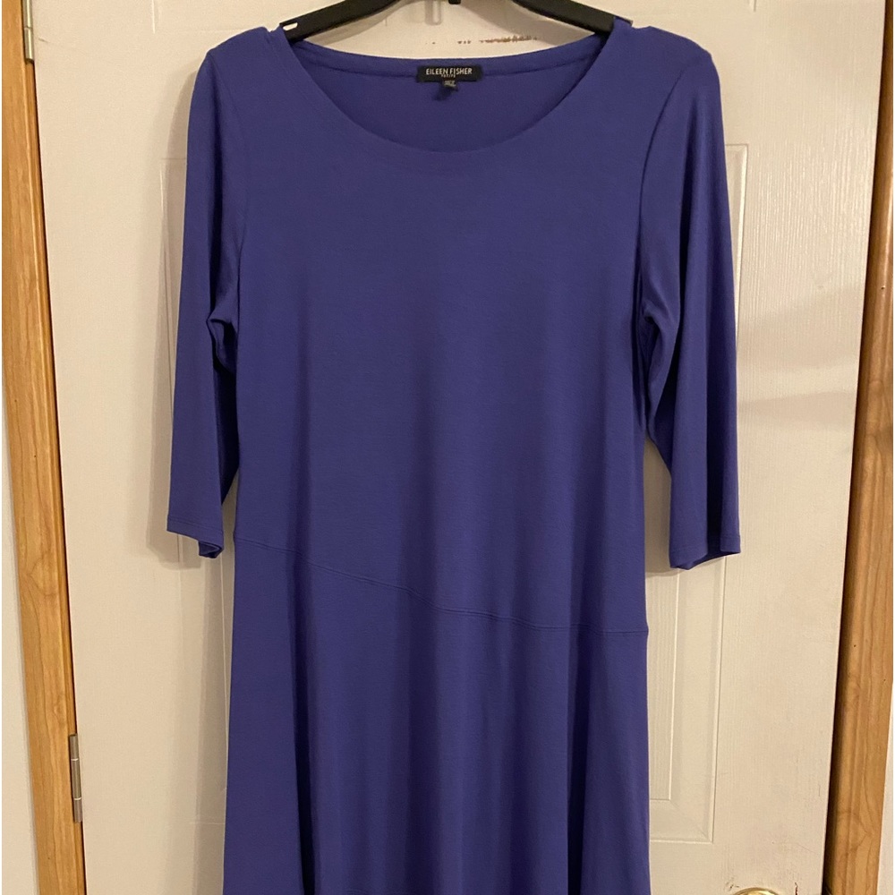 Ellen Fisher Sz PS Blue Dress EUC 😊😊